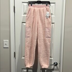 Hippie Rose Pink Fleece Pajama Pants